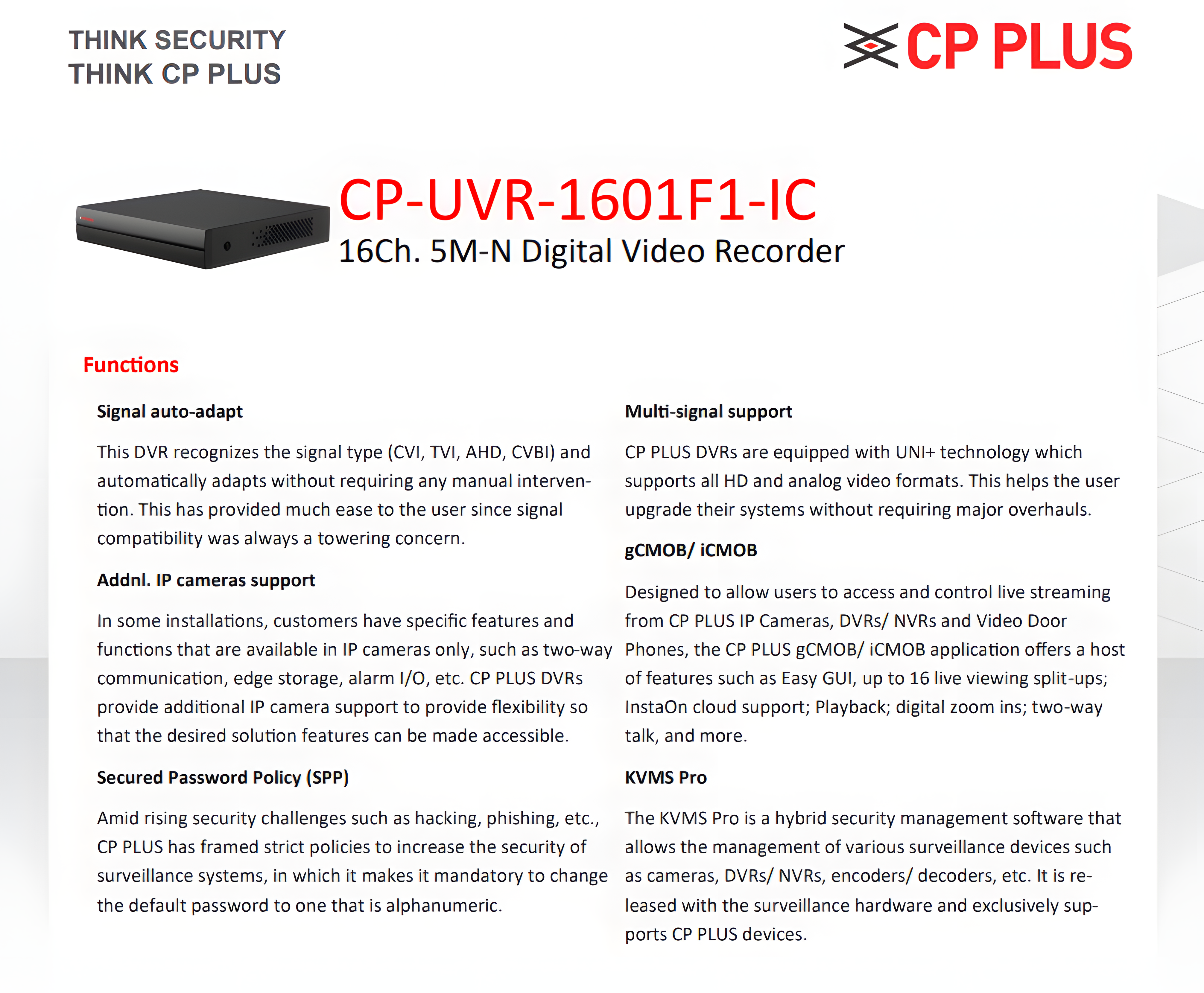 CP-UVR-1601F1-IC