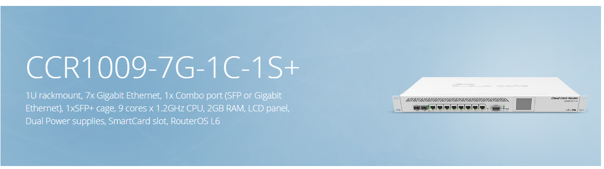 Mikrotik CCR1009-7G-1C-1S+ image 0