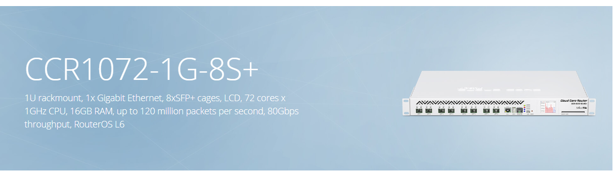 Mikrotik CCR1072-1G-8S+ image 0