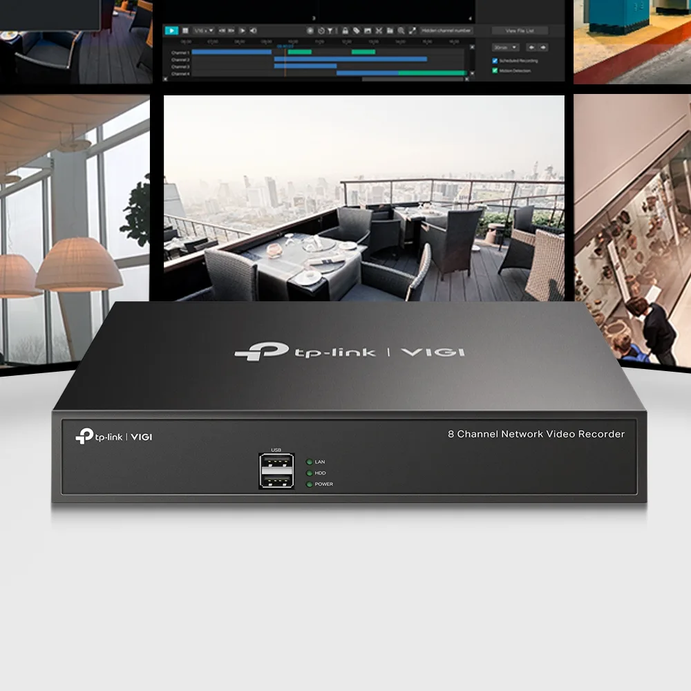 TP-Link VIGI NVR1008H 8 Channel Network Video Recorder with Simultaneous Playback - Image 3