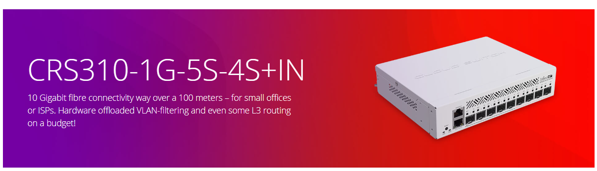Mikrotik CRS310-1G-5S-4S+IN image 0