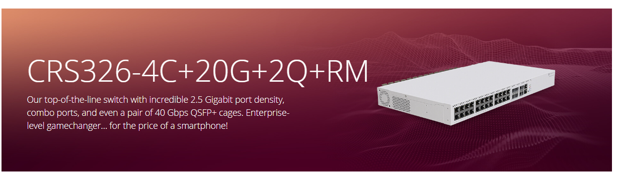 Mikrotik CRS326-4C+20G+2Q+RM image 0