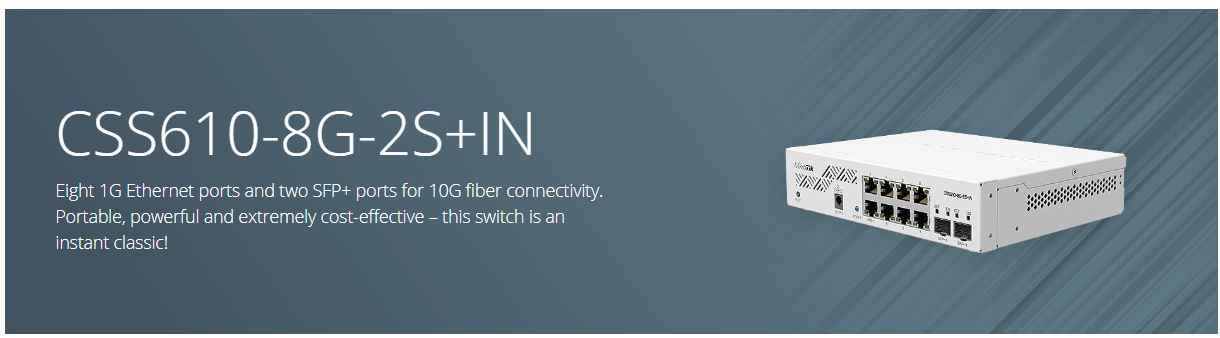 Mikrotik CSS610-8G-2S+IN image 0