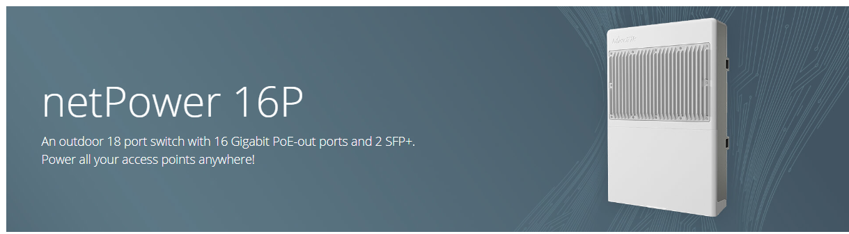 Mikrotik netpower 16P CRS318-16P-2S+OUT image 0