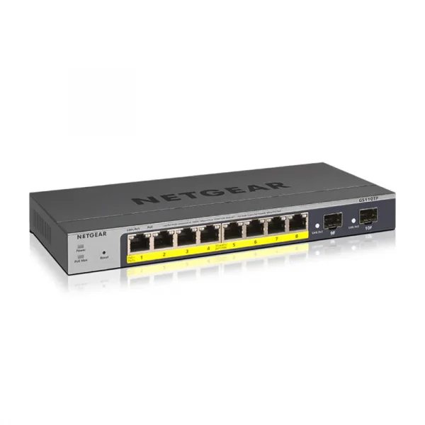 Netgear GS110TP 8-Port Gigabit PoE+ with 2 SFP Ports (55W)