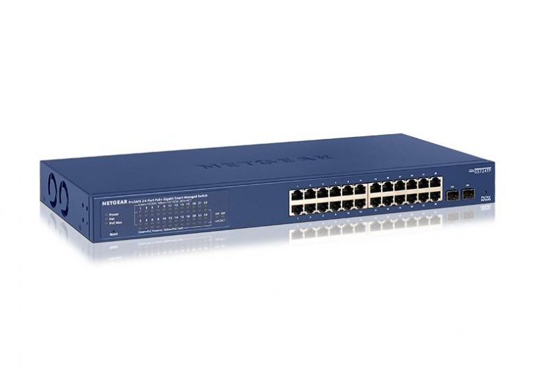 Netgear GS724TP 24-Port Gigabit Ethernet PoE+ Smart Switch with 2 SFP Ports (190W)