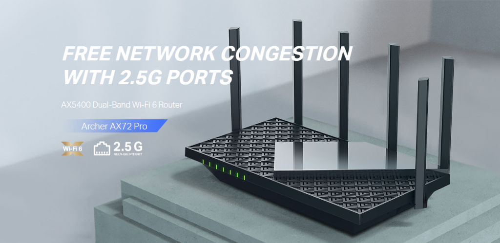 TP-Link Archer AX72 Pro AX5400 Dual-Band Gigabit Wi-Fi 6 Router ...