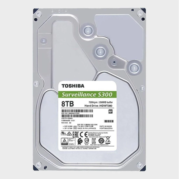 Toshiba S300 8TB Surveillance Hard Drive HDWT380UZSVA 7200 RPM STORAGE DRIVE