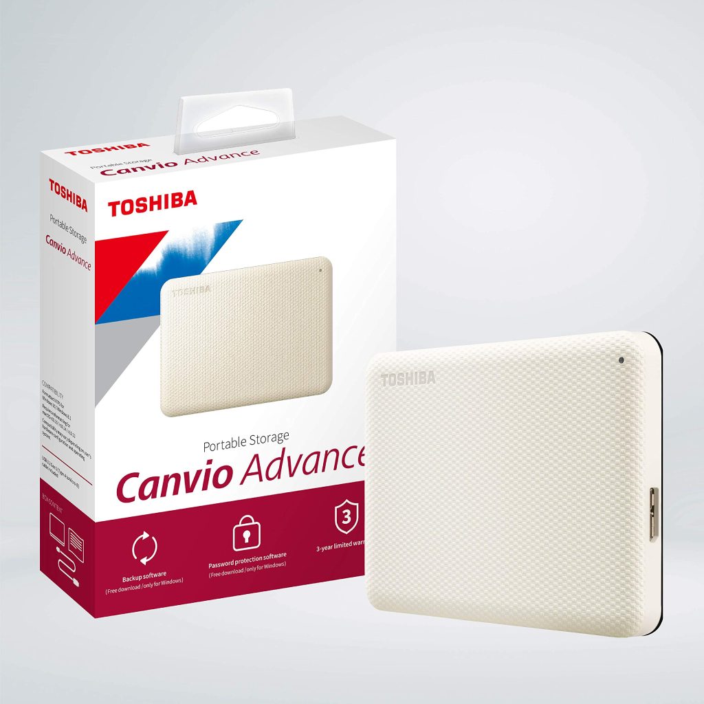 Toshiba Canvio Advance 4TB HDTCA40AW3CA White External Hard Drive