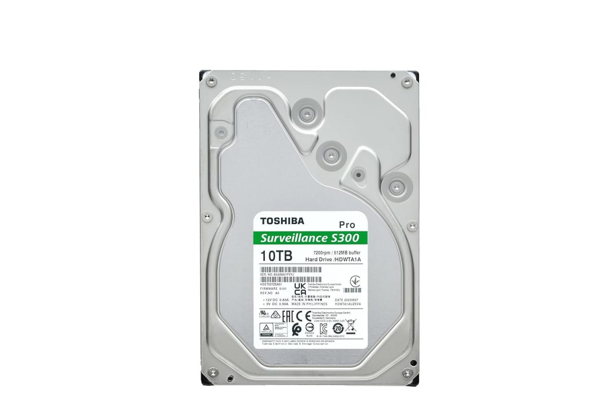 TOSHIBA S300 Pro 10TB 3.5′ SATA 7200 RPM Hard Drive | HDWTA1AUZSVA