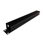 D-Link NCM-XX01-B | Horizontal Cable Manager | 1U Size | Powder-Coated Surface | Black Color | Network Cable Management Solution