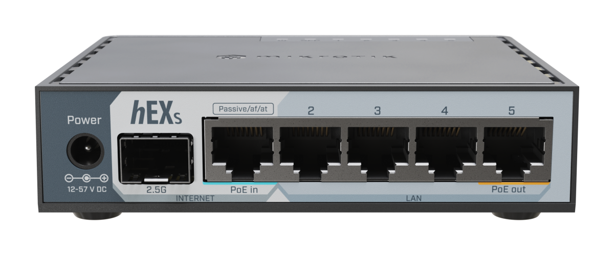 Mikrotik E60iUGS hEX S 2025 | 2.5G SFP Port with 5x Gigabit Ethernet Port