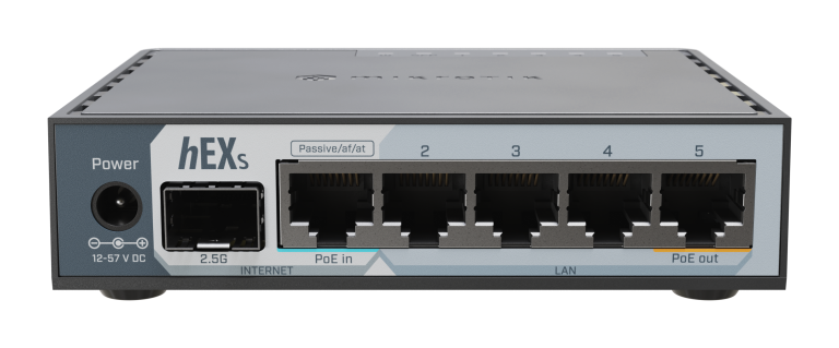Mikrotik E60iUGS hEX S 2025 | 2.5G SFP Port with 5x Gigabit Ethernet Port