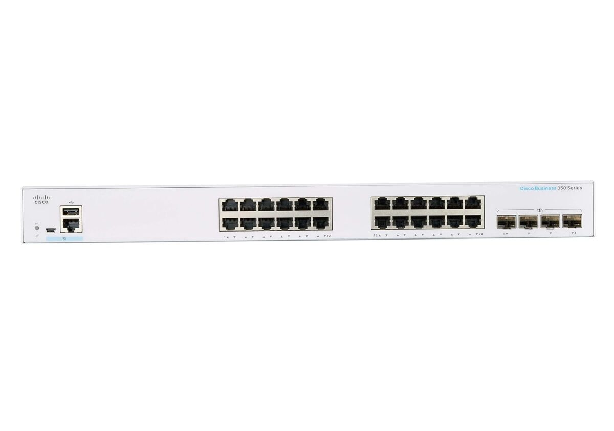 Cisco Business CBS350-24T-4G Managed Switch – Powerful 24-Port Gigabit Ethernet with 4 SFP Uplinks - Image 2