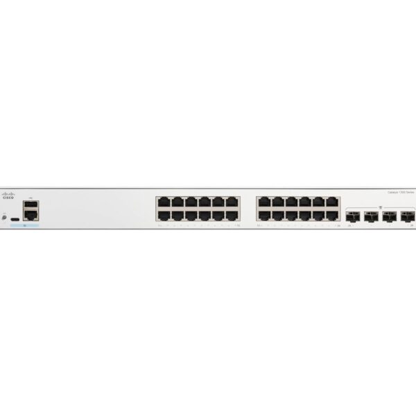 Cisco Catalyst C1300-24T-4G High-Speed 24-Port Gigabit Ethernet Switch with 4x 1G SFP Uplinks - Image 2