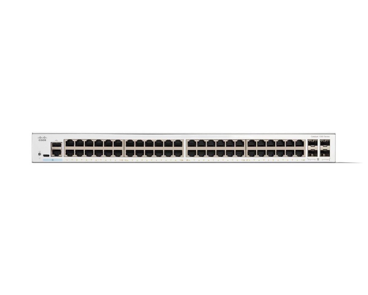 Cisco Catalyst C1300-48T-4G High-Density 48-Port Gigabit Ethernet Switch with 4x 1G SFP Uplinks - Image 2