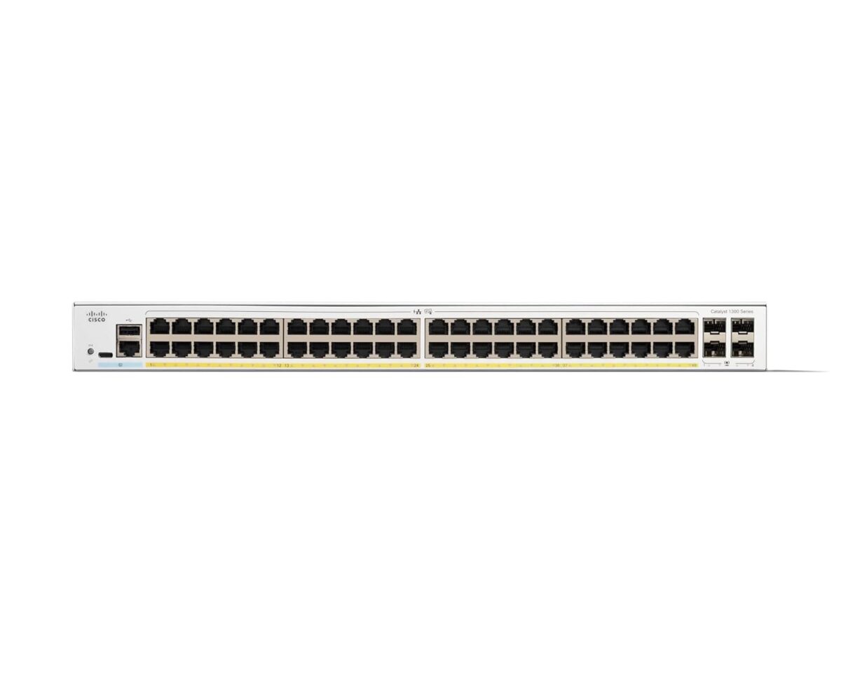Cisco Catalyst C1300-48P-4G Enterprise-Grade 48-Port Gigabit PoE+ Switch with 4x 1G SFP Uplinks – Ultimate High-Power Network Solution - Image 2