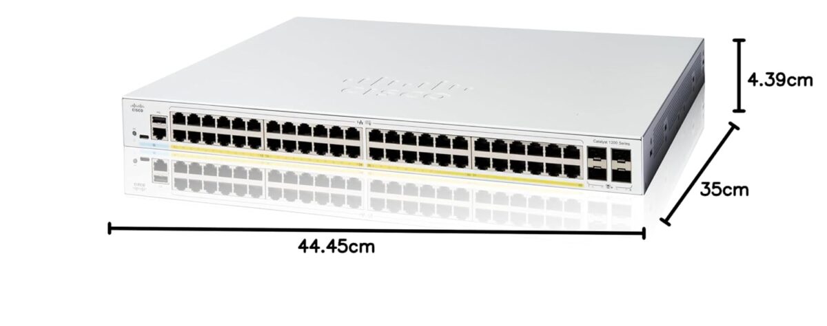 Cisco Catalyst C1200-48P-4G Advanced Full PoE+ Gigabit Managed Switch - Image 2