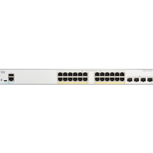 Cisco Catalyst C1300-24P-4X 24-Port PoE+ Managed Switch | High-Performance Enterprise Networking Powerhouse | 4 x 10G SFP+ Uplinks, Advanced Security & Scalability - Image 2