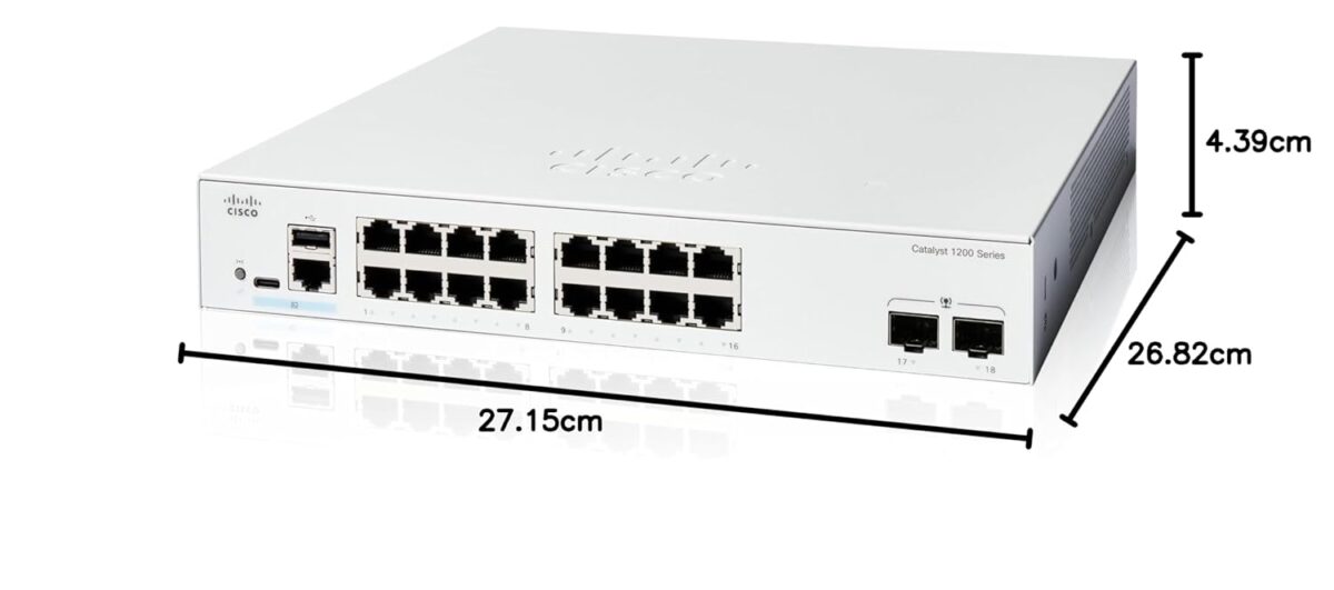 Cisco Catalyst C1200-16T-2G Gigabit Managed Switch – Elite - Image 2