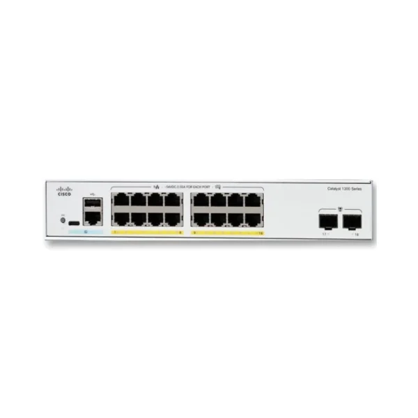 Cisco Catalyst C1200-16P-2G 16-Port PoE+ Managed Gigabit Switch — Reliable Power and Seamless Connectivity with 2x 1G SFP Uplink Ports - Image 3