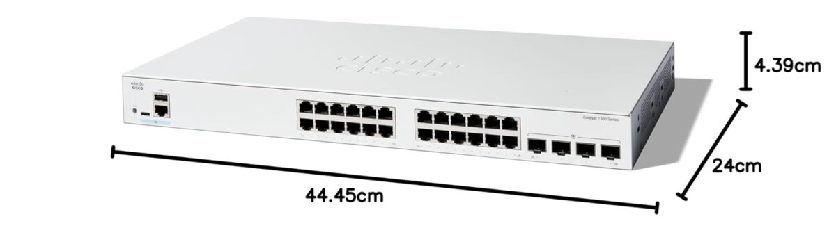 Cisco Catalyst C1300-24T-4G High-Speed 24-Port Gigabit Ethernet Switch with 4x 1G SFP Uplinks - Image 5