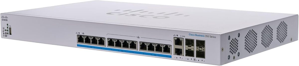 Cisco Business CBS350-12NP-4X Powerful Multi-Gigabit PoE+ Managed Switch with 12 Ports & 4x 10G SFP+ Uplinks – High-Performance Network Solution by Cisco - Image 1