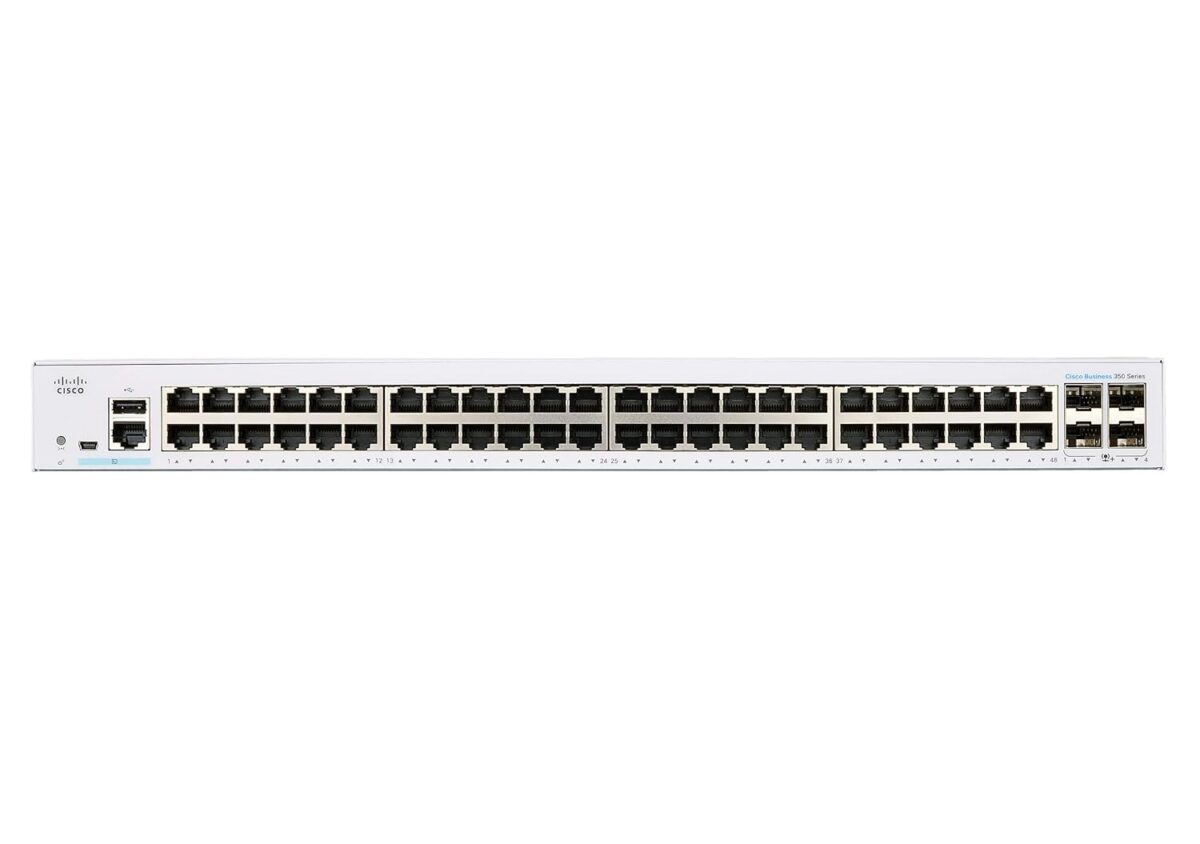 Cisco Business CBS350-48T-4G 48-Port Gigabit Managed Network Switch with 4 SFP Uplinks, Advanced Layer 2/3 Features, Enhanced Security & Business Dashboard Integration - Image 2