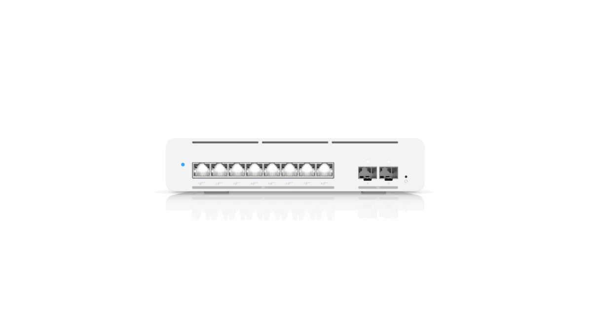Ubiquiti USW-Pro-XG-8-PoE – 8-Port 10G Layer 3 Etherlighting PoE++ Switch with 2×10G SFP+, Compact Desktop/Wall Mount, 155W PoE Budget - Image 2