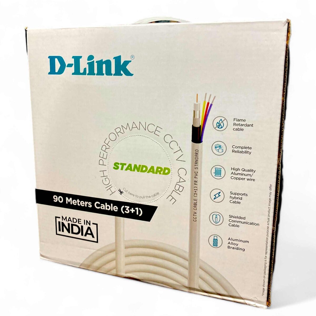 D-Link DCC-CAL-90 Powerful CCTV Cable – Hybrid Construction, Flame Retardant, Shielded Communication - Image 4