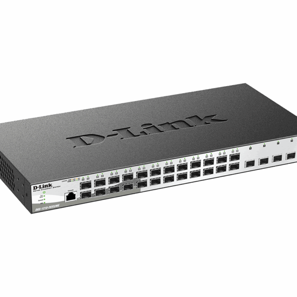 D-Link DGS-1210-28XS/ME Ultimate 28-Port Gigabit Fiber Metro Ethernet Switch with 24x SFP & 4x 10G SFP+ Uplinks - Image 2
