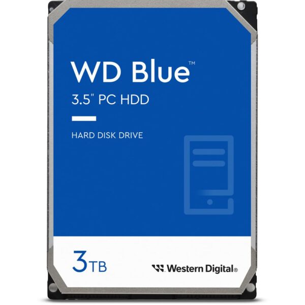 WD Blue 3TB | WD30EZAZ - Powerful SATA 6Gb/s HDD & Reliable Storage Solution with 5400 RPM, 256MB Cache - Image 2