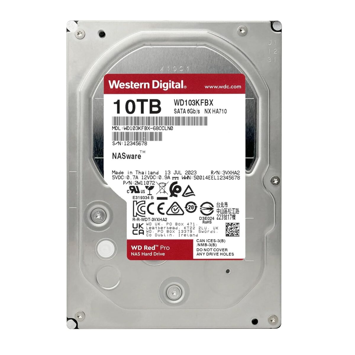 WD Red Pro 10TB | WD102KFBX Powerful NAS Hard Drive with 7200 RPM, 256MB Cache, SATA 6Gb/s - Image 3