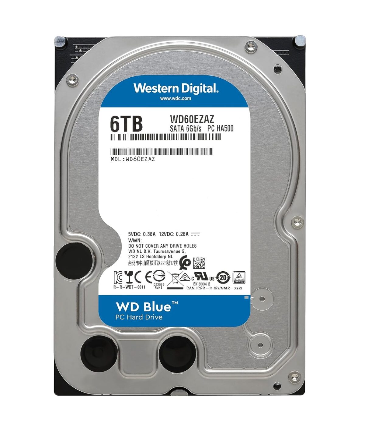 WD Blue 6TB | WD60EZAX Powerful Reliability 3.5-Inch Desktop Hard Drive – 5400 RPM, 256MB Cache, SATA 6Gb/s, CMR, 2-Year Warranty​ - Image 3