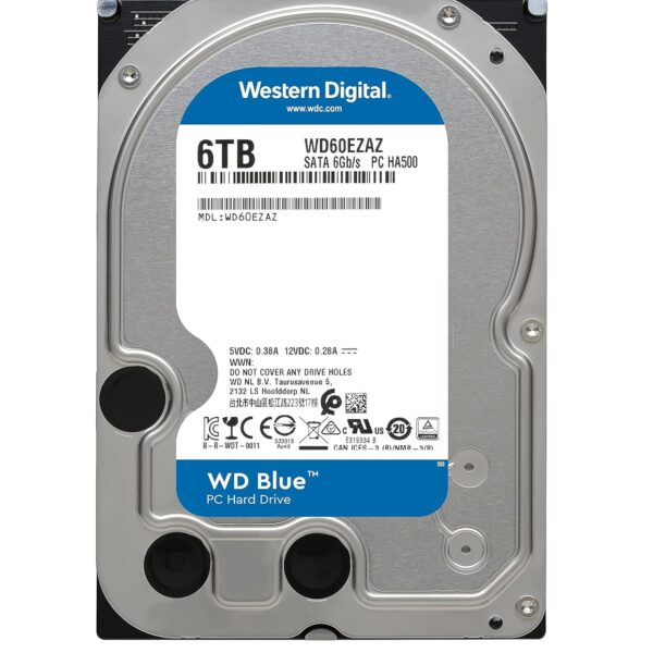 WD Blue 6TB | WD60EZAX Powerful Reliability 3.5-Inch Desktop Hard Drive – 5400 RPM, 256MB Cache, SATA 6Gb/s, CMR, 2-Year Warranty​ - Image 3