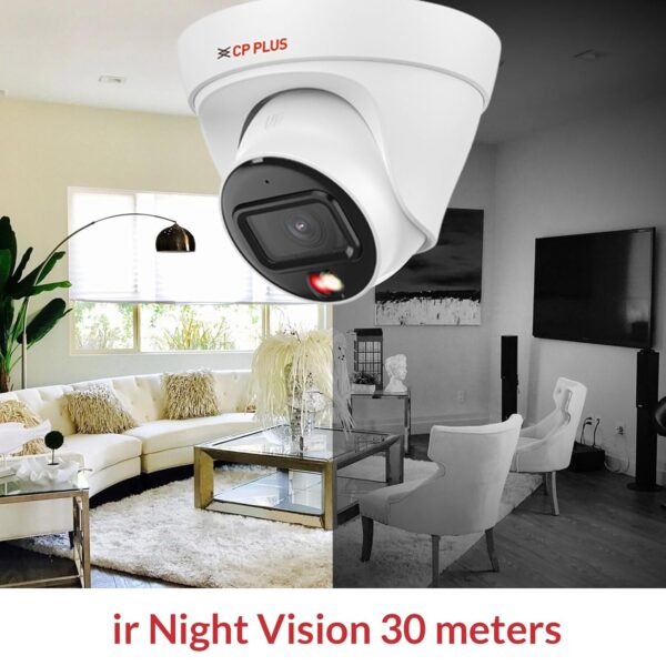 CP PLUS CP-UNC-DA21L3C-Q  Powerful  2MP Network IR Dome Camera with 30Mtr Smart IR, Built-in Mic, H.265 Compression & IP67 Protection - Image 5