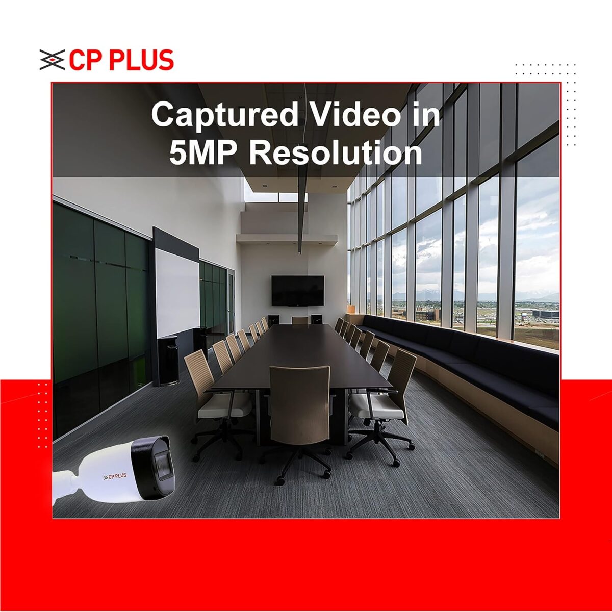 CP PLUS CP-USC-TC51PL2 Powerful 5MP IR Bullet Camera with 20M Night Vision, IP67 & Universal HD Analog Compatibility - Image 2