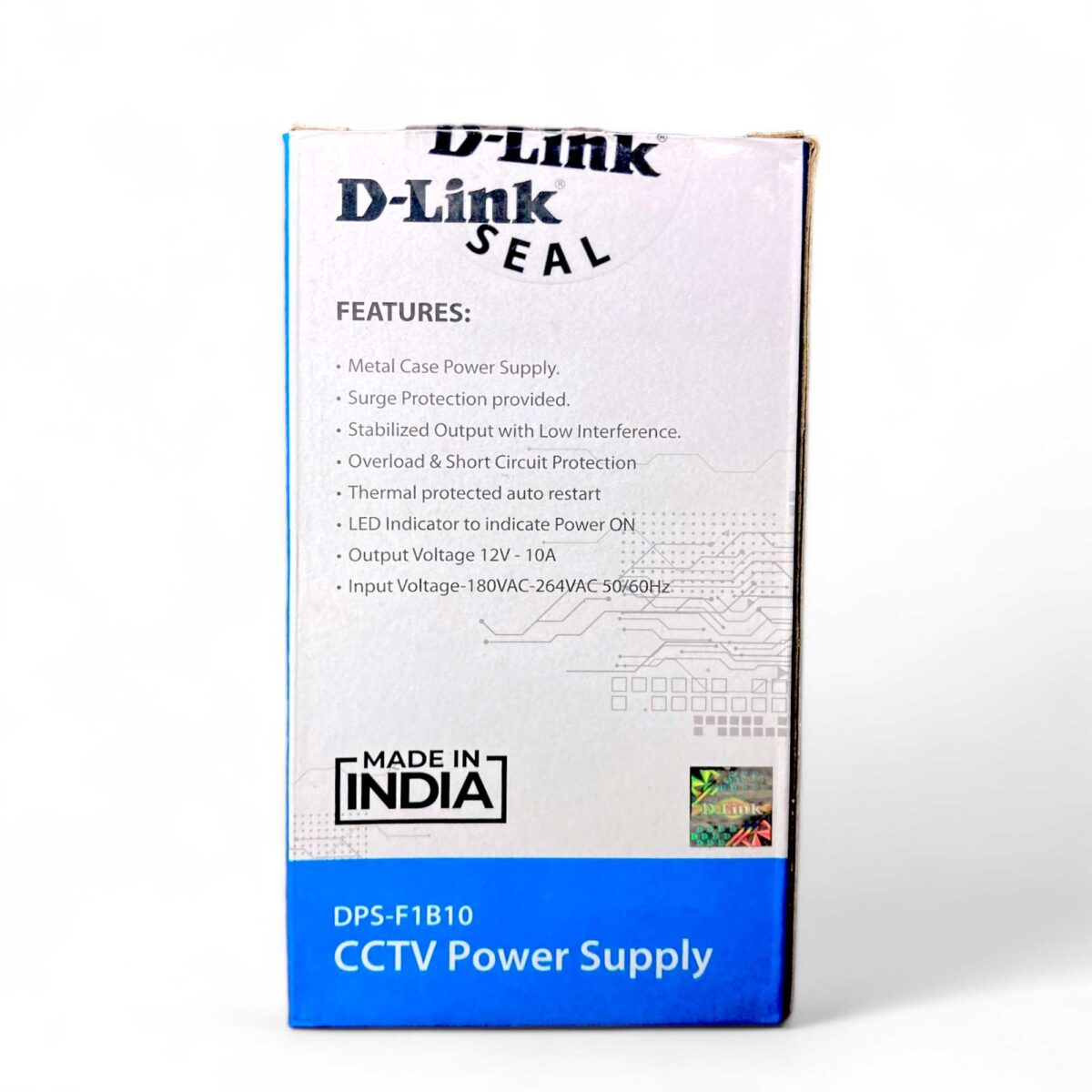 D-Link DPS-F1B10 Powerful 10A CCTV Power Supply with Surge Protection and Stabilized Output - Image 4