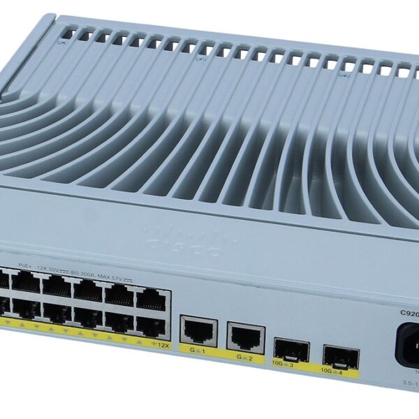 Cisco Catalyst C9200CX-12P-2X2G - Powerful Enterprise-Grade Switch with 12 PoE+ Ports, 2x 10G Uplinks - Image 4