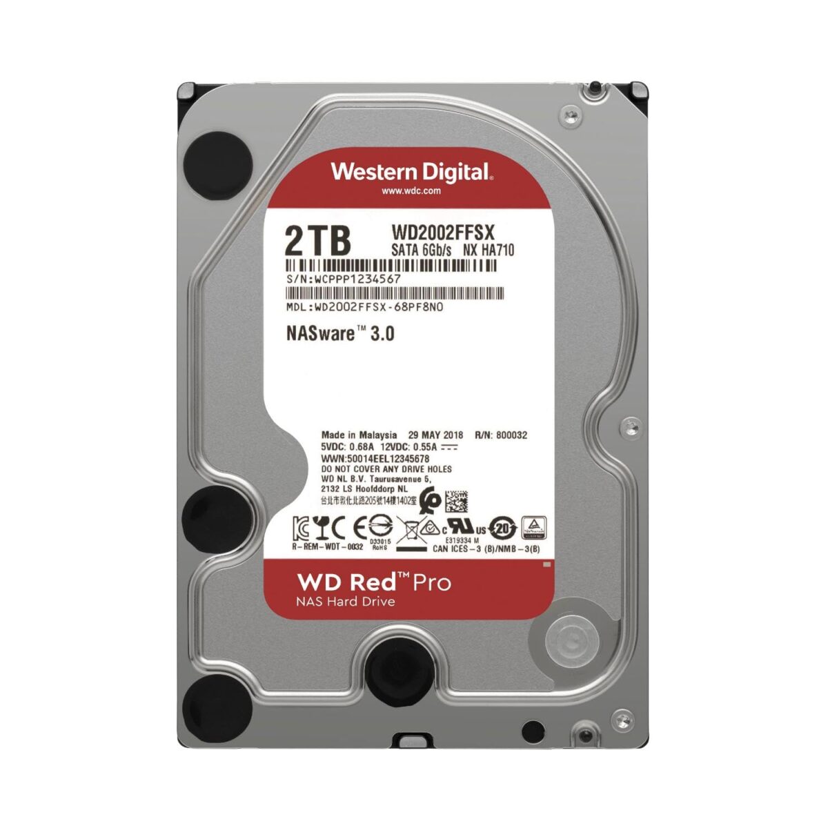 WD Red Pro 2TB | WD2002FFSX Powerful NAS HDD - 3.5-Inch, 7200RPM, CMR, 64MB Cache - Image 3