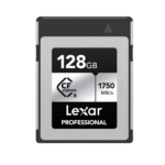 Lexar 128GB CFexpress Type B SILVER | Up to 1750MB/s Read 1300MB/s Write | 10-Year Warranty | 480MB/s Sustained Write | LCXEXSL128G-RNENG