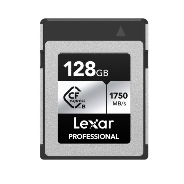 Lexar 128GB CFexpress Type B SILVER | Up to 1750MB/s Read 1300MB/s Write | 10-Year Warranty | 480MB/s Sustained Write | LCXEXSL128G-RNENG