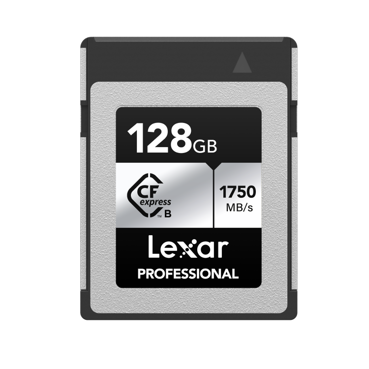 Lexar 128GB CFexpress Type B SILVER | Up to 1750MB/s Read 1300MB/s Write | 10-Year Warranty | 480MB/s Sustained Write | LCXEXSL128G-RNENG - Image 1