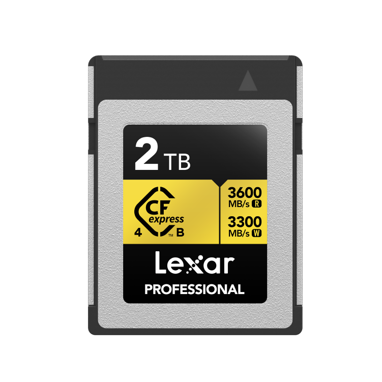 Lexar 2TB CFexpress 4.0 Type B GOLD SERIE | 3600MB/s Read | 3300MB/s Write | Sustained 3000MB/s | Limited Lifetime Warranty | LCXEXP4002T-RNENG - Image 1