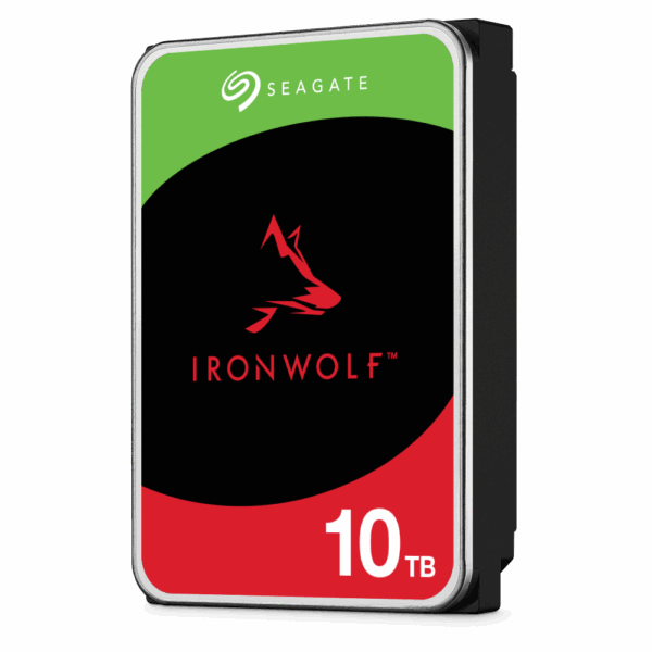 Seagate IronWolf ST10000VN000 - 10TB NAS HDD | 7200RPM | 210MB/s Transfer Speed | 3.5" SATA | CMR NAS-Optimized Drive | 3-Year Warranty - Image 2