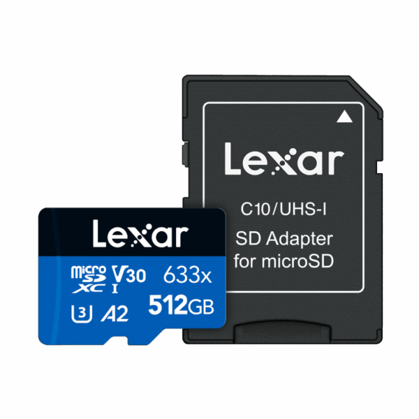 Lexar 512GB 633x microSDXC UHS I