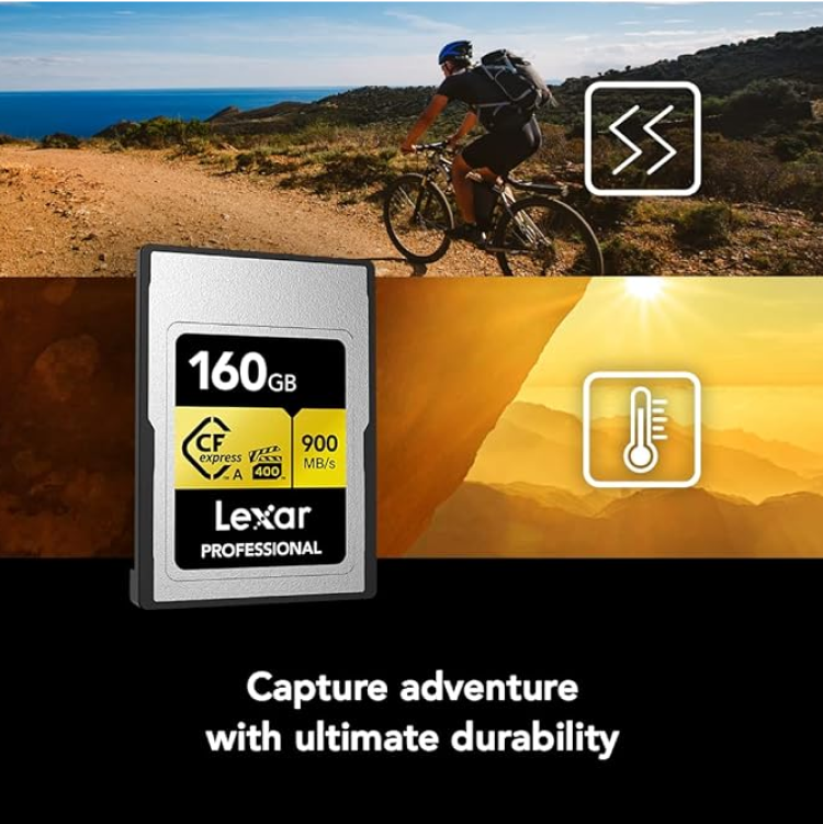 Lexar 160GB CFexpress 2.0 Type-A GOLD