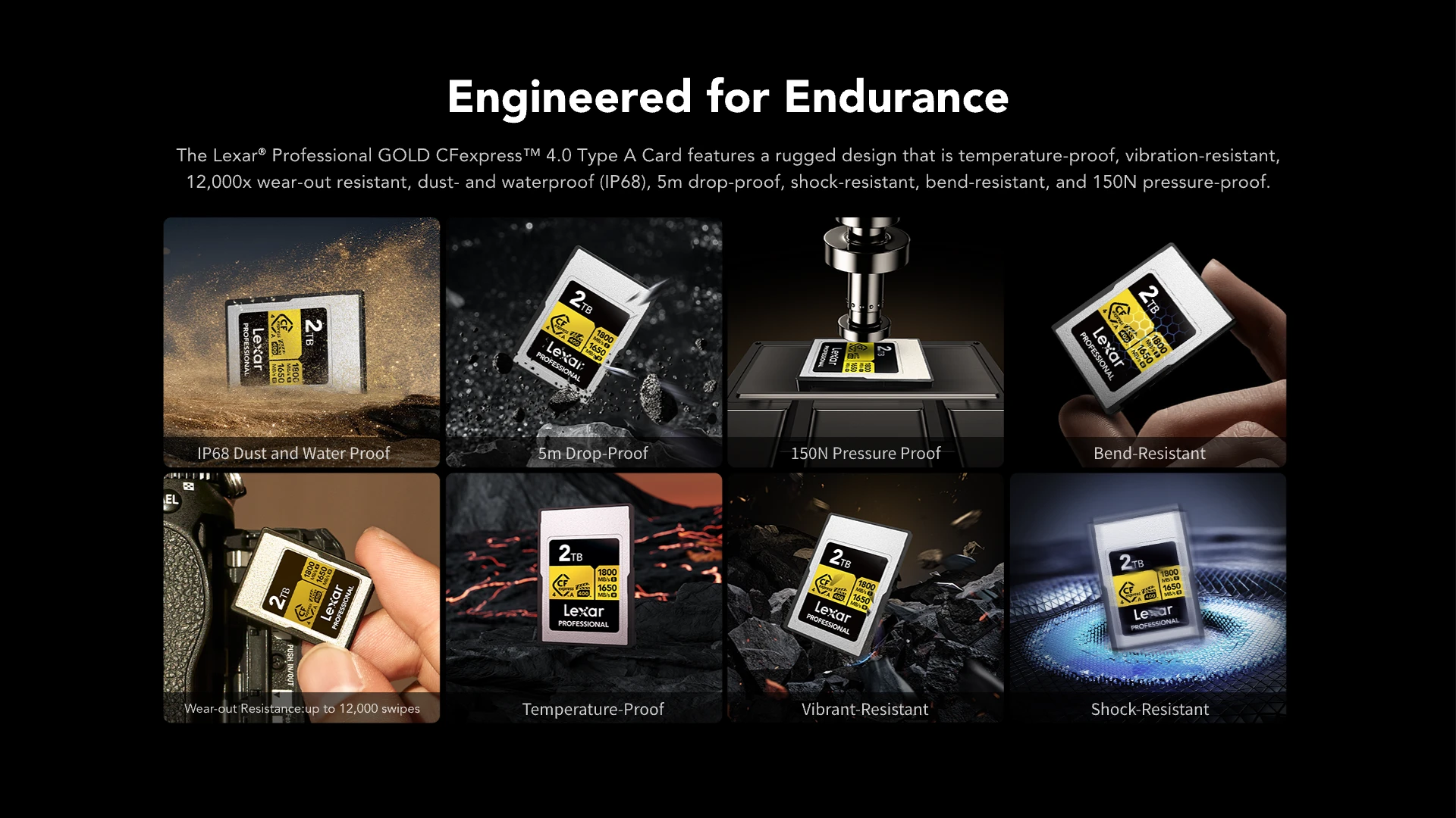 Lexar 512GB Professional GOLD CFexpress 4.0