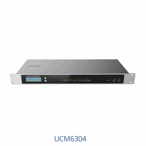 Grandstream UCM6304 | Unified Communications & Collaboration Platform | 2000 Users & 300 Concurrent Calls | Built-in Meetings, Video & Mobility | Secure Cloud-Managed IP PBX