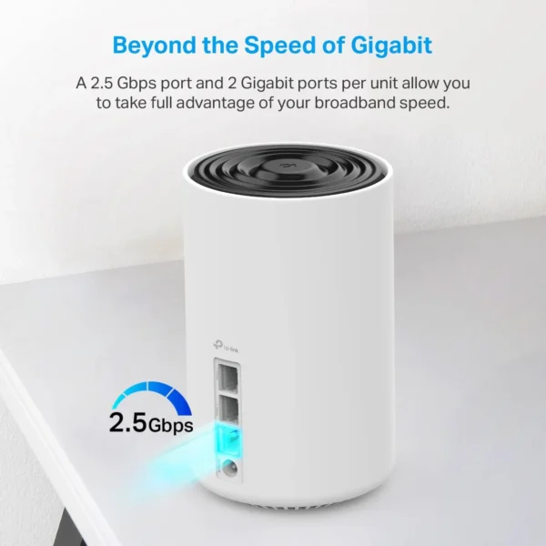 TP-Link Deco XE75 1 Pack | AXE5400 Tri-Band Whole Home Mesh Wi‑Fi 6E System | AI-Driven Mesh with 6 GHz Dedicated Backhaul | Covers Up to 2,900 ft² - Image 3